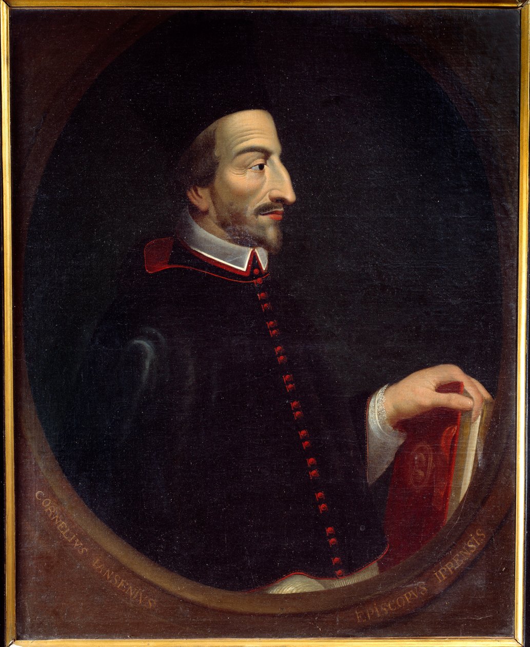 Jansenizm „” Portrait of Cornelius Jansen, znany jako „” Jansenius”, Eveque d