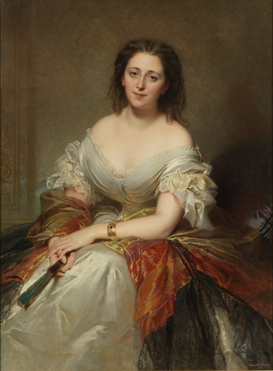 Portret Marii Hrabiny Walewskiej 1786-1817, 1859 autorstwa Louis Edouard Dubufe