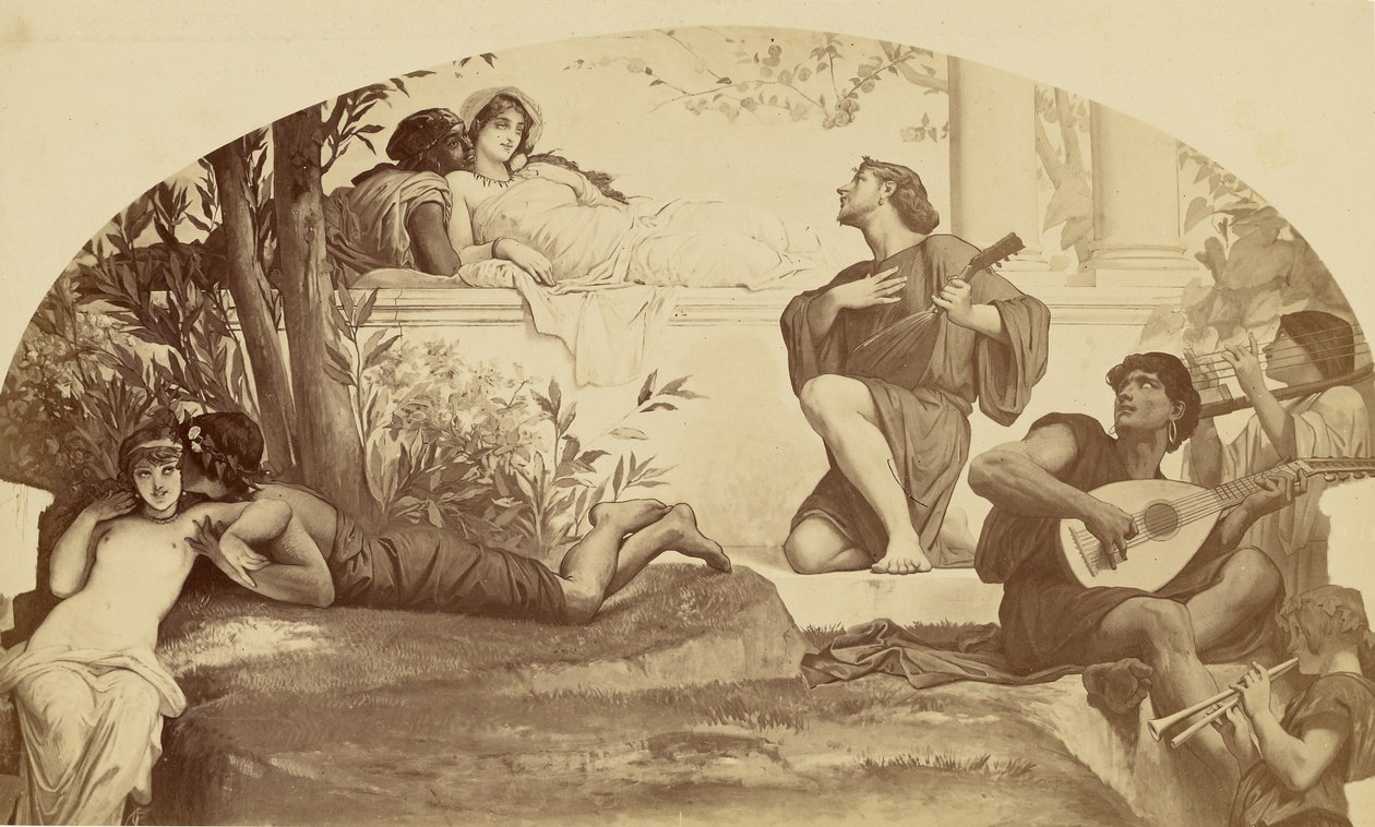 Muzyka w miłości autorstwa Louis Emile Durandelle