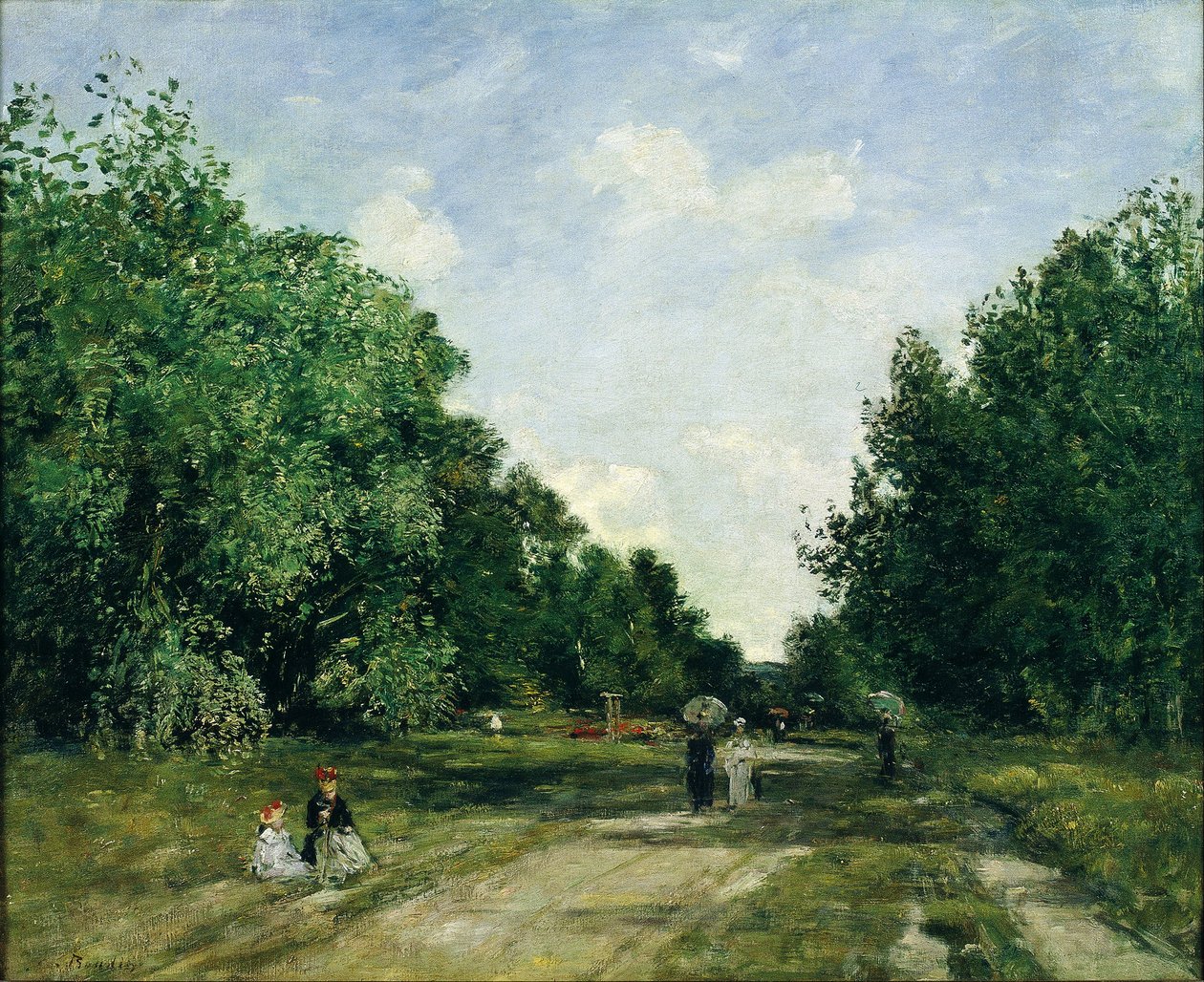 Cordier Park w Trouville autorstwa Eugene Louis Boudin