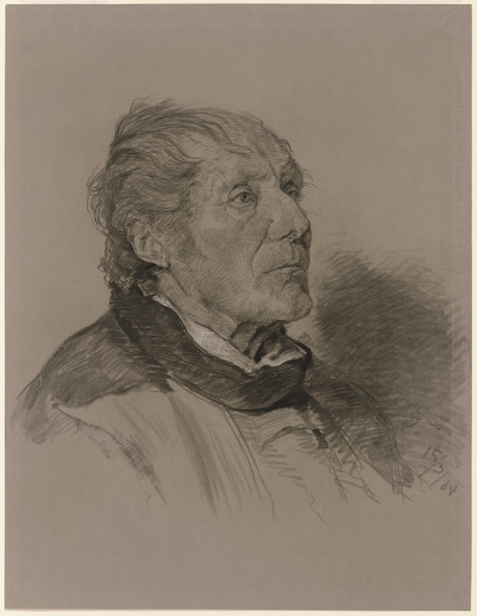 Portret starego mężczyzny autorstwa Louis Eysen