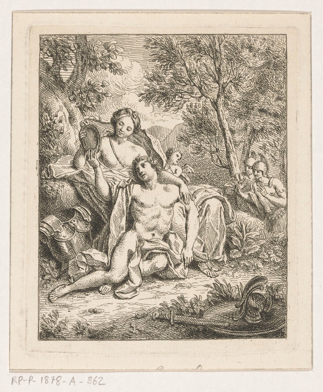Rinaldo w Armida autorstwa Louis Fabritius Dubourg