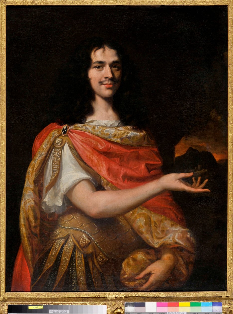 Portret komika z trupy Moliera (olej na płótnie) autorstwa Louis Ferdinand (c.1612 89) Elle