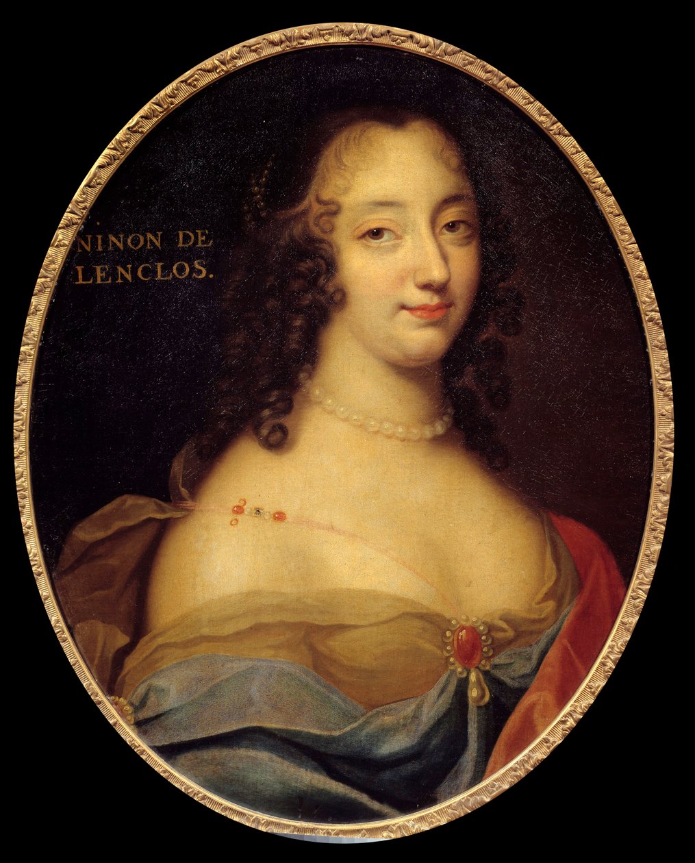 Portret francuskiej pisarki Anne Ninon ”” de l