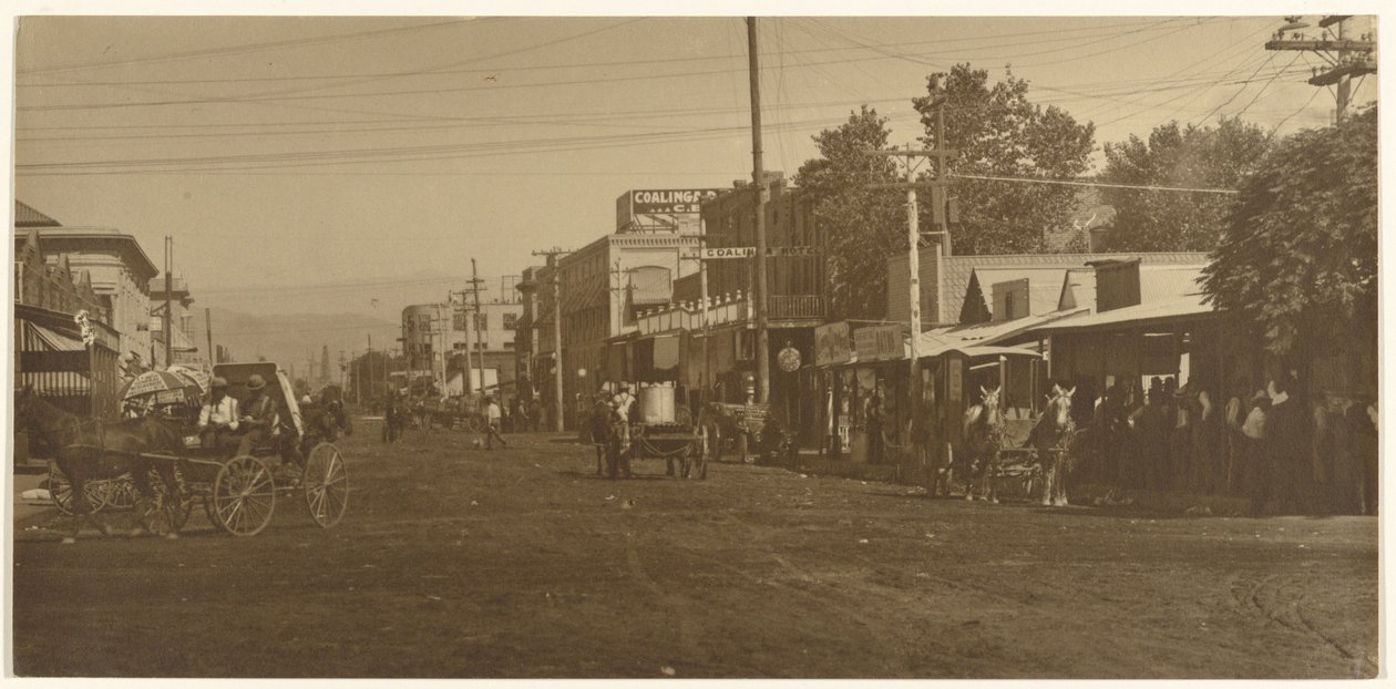 [Hotel Coalinga i Main Street] autorstwa Louis Fleckenstein