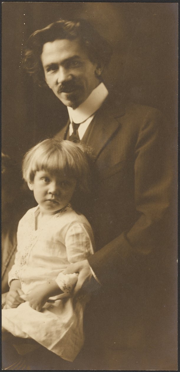 [Portret mężczyzny z dzieckiem] autorstwa Louis Fleckenstein