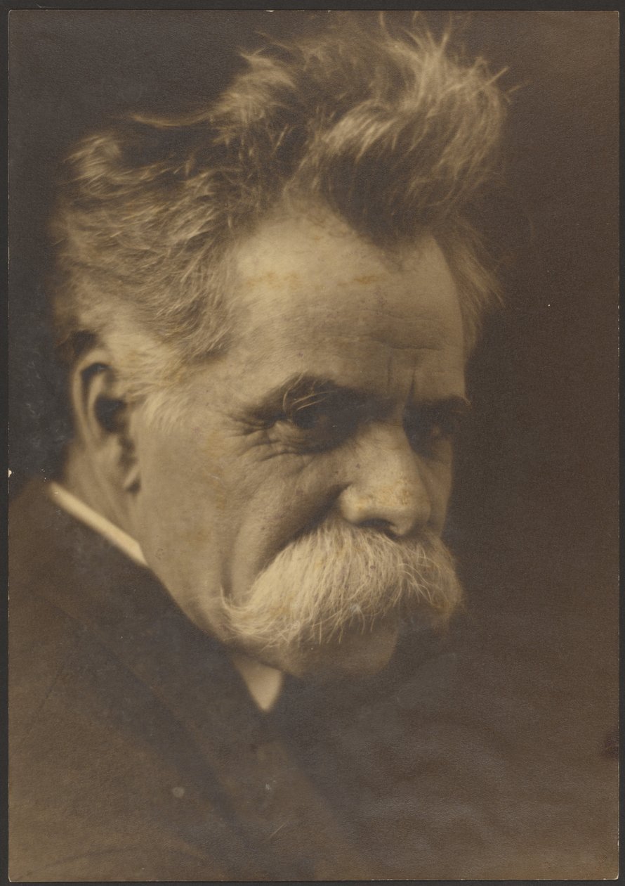 [Portret mężczyzny z dużymi wąsami]. autorstwa Louis Fleckenstein
