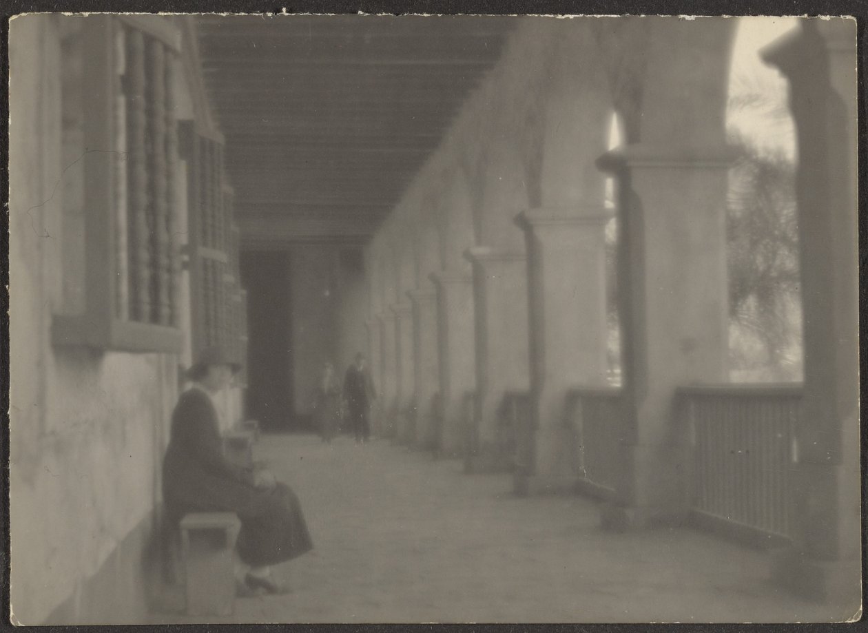 [Klasztor w Santa Barbara] autorstwa Louis Fleckenstein