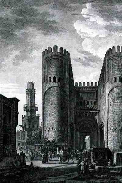 Bab El-Futuh (Brama Zwycięstwa) grawerowane przez Pierre
