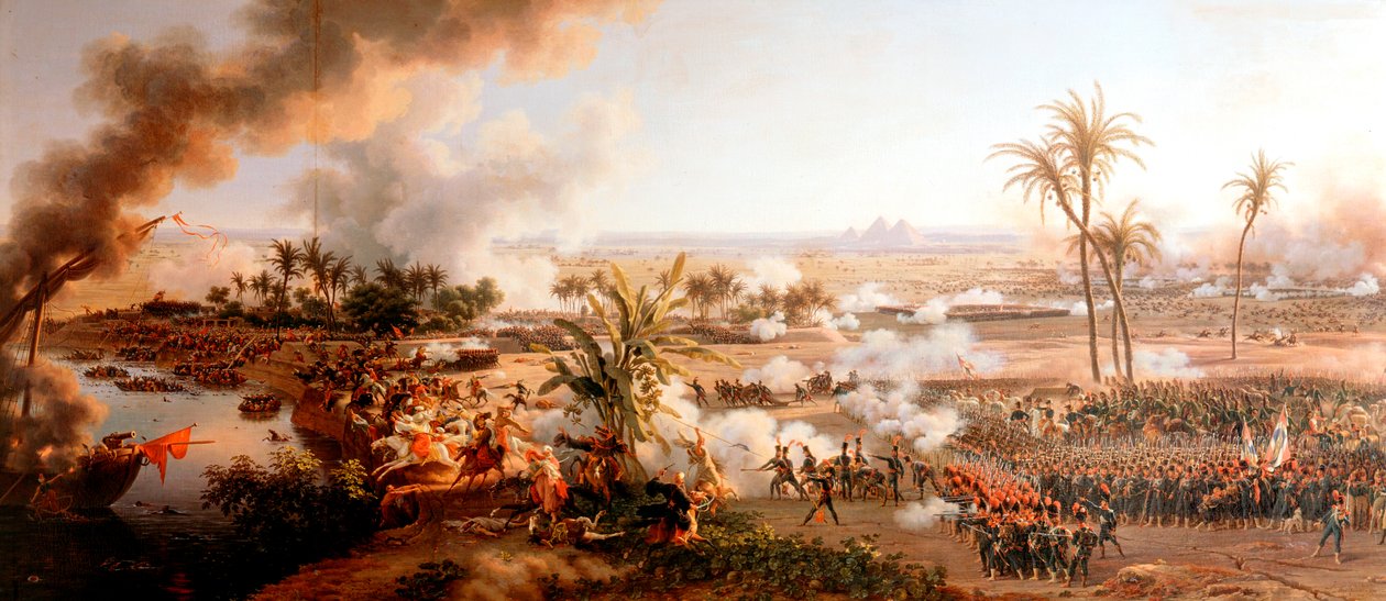Bitwa pod Piramidami, Egipt, 21 lipca 1798 autorstwa Louis Francois Lejeune