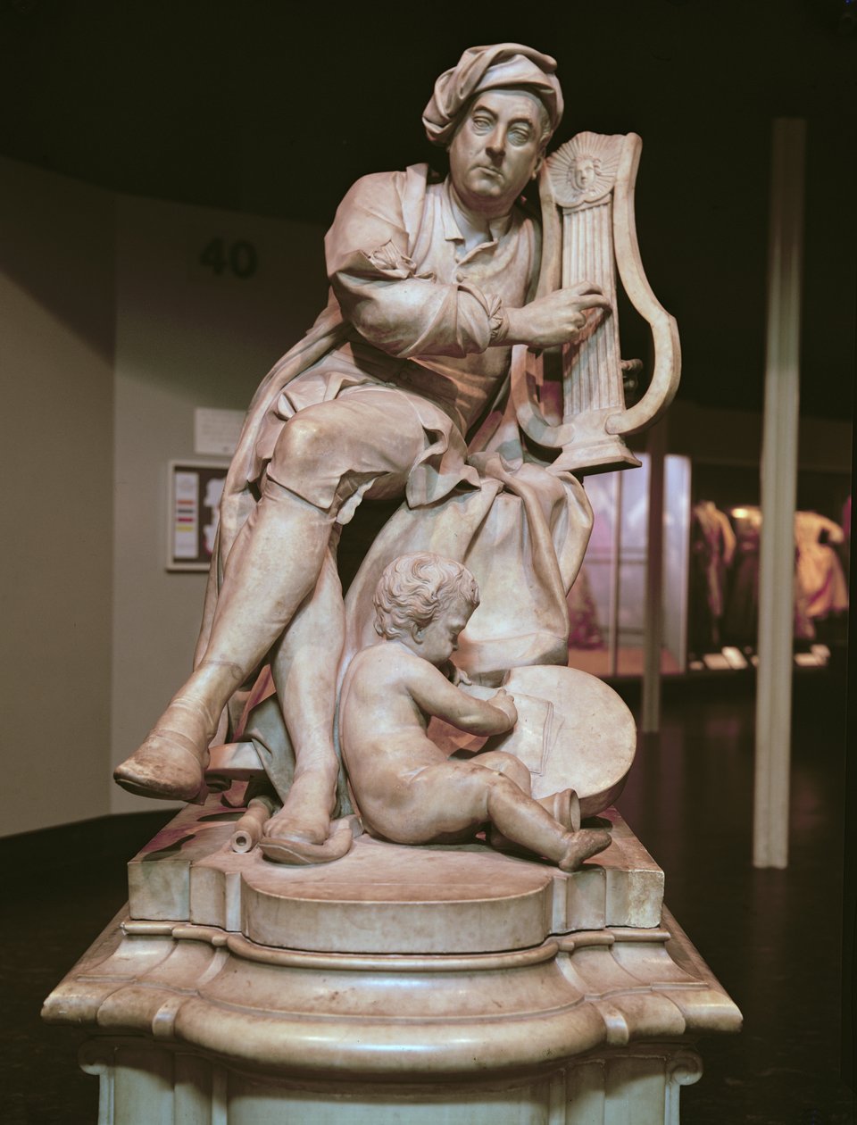 George Frederick Handel (1685-1759) 1738 (marmur) autorstwa Louis Francois Roubillac