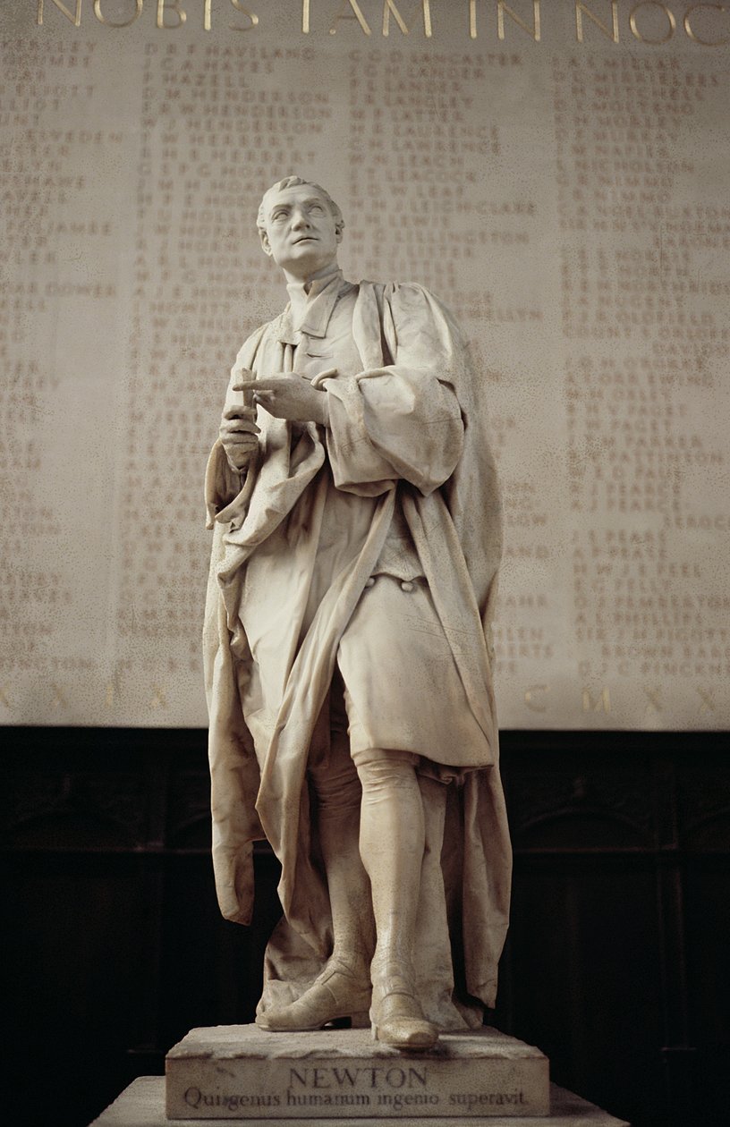 Sir Isaac Newton (1642-1727) (marmur) autorstwa Louis Francois Roubillac