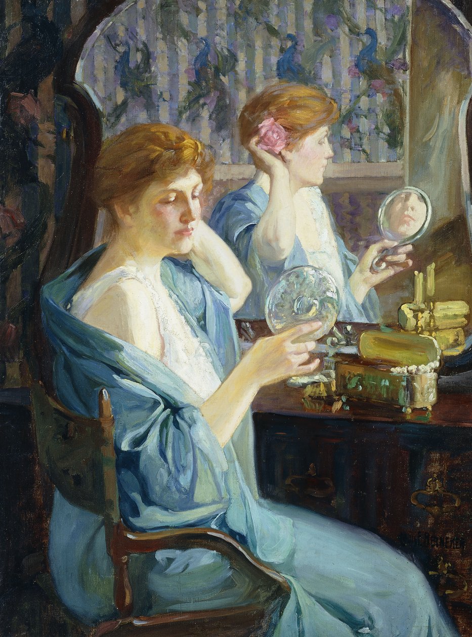 Maude w zieleni autorstwa Louis Frederick Berneker
