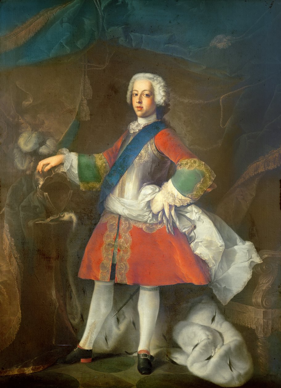 Książę Karol Edward Ludwik Filip Kazimierz Stuart autorstwa Louis Gabriel Blanchet
