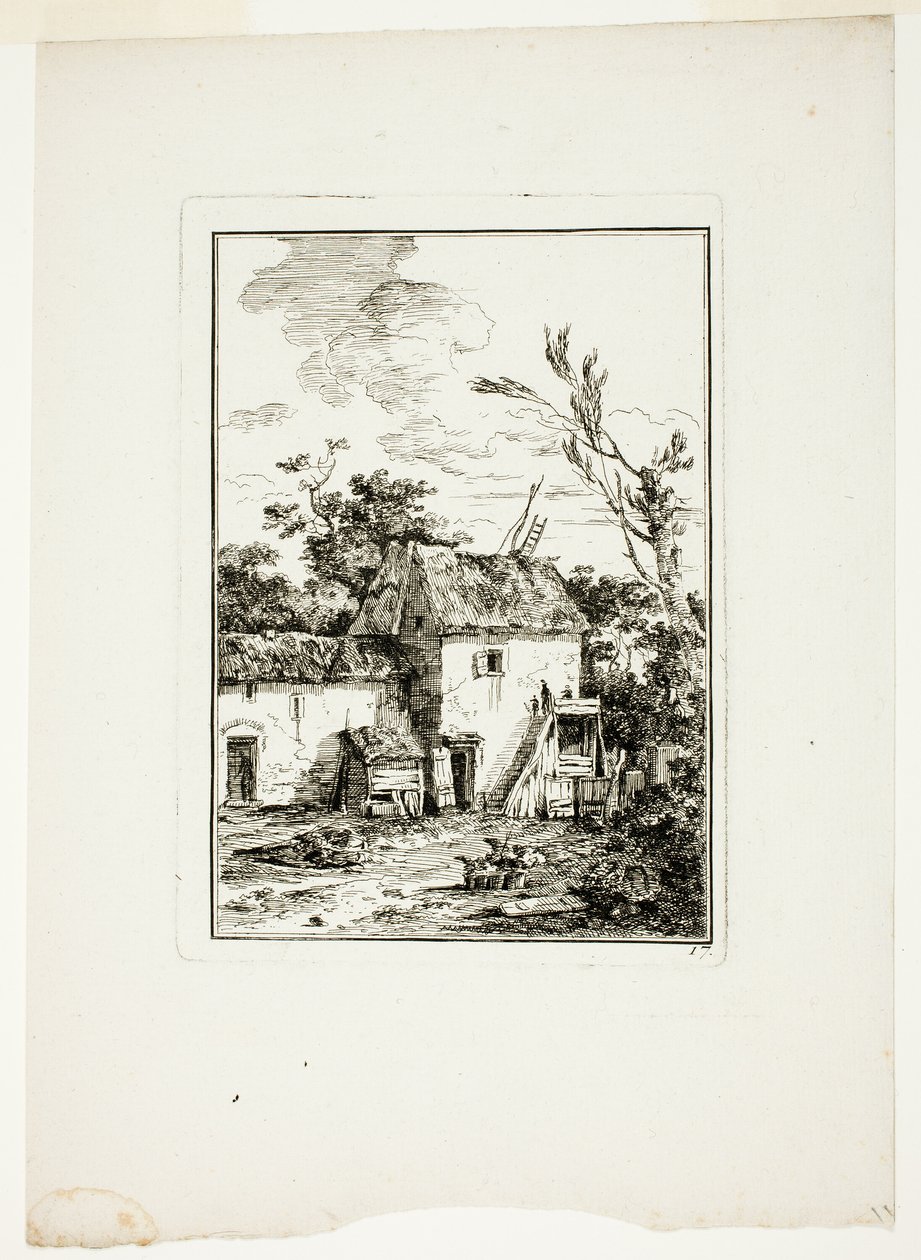Pionowy krajobraz autorstwa Louis Gabriel Moreau