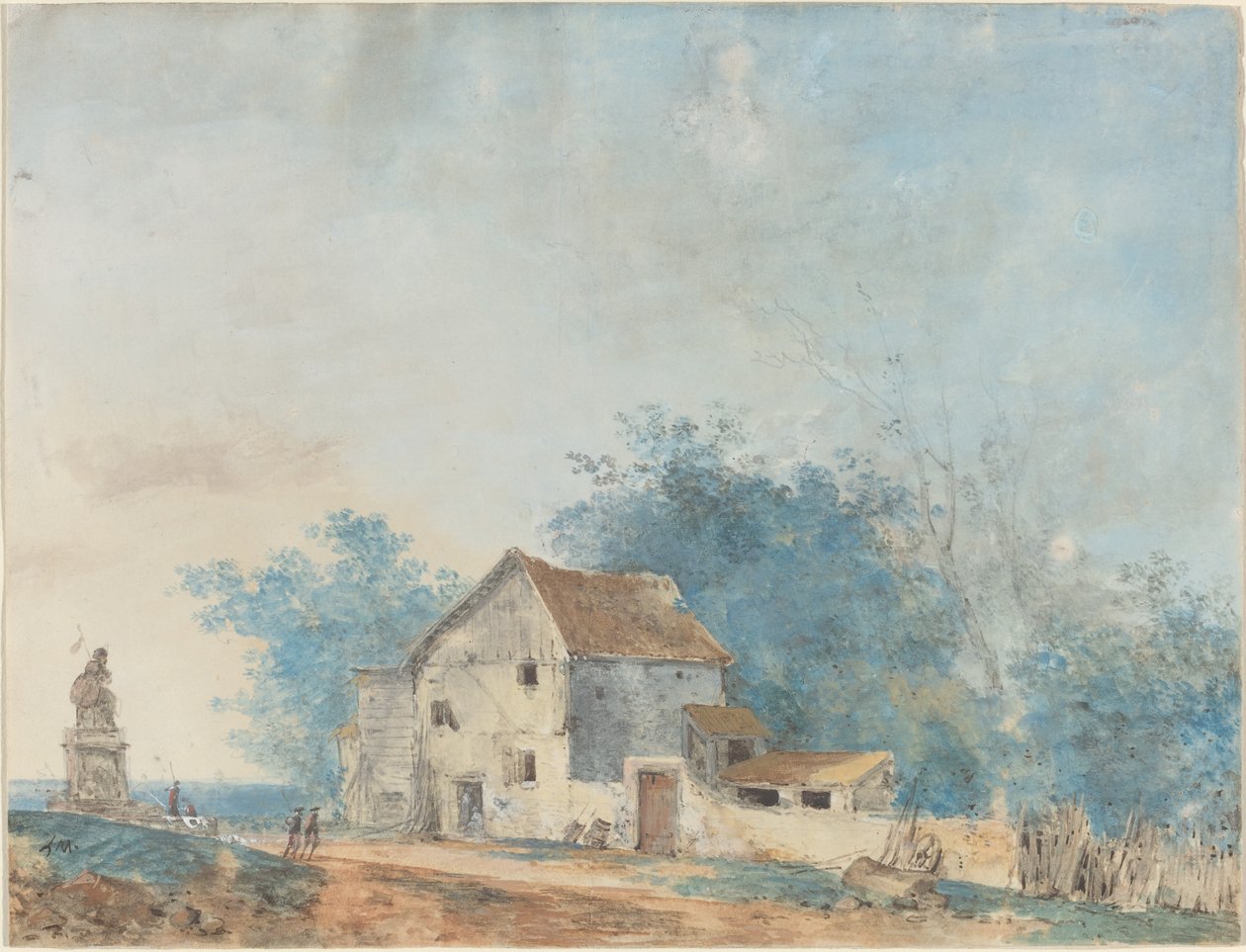 Krajobraz autorstwa Louis Gabriel Moreau the Elder