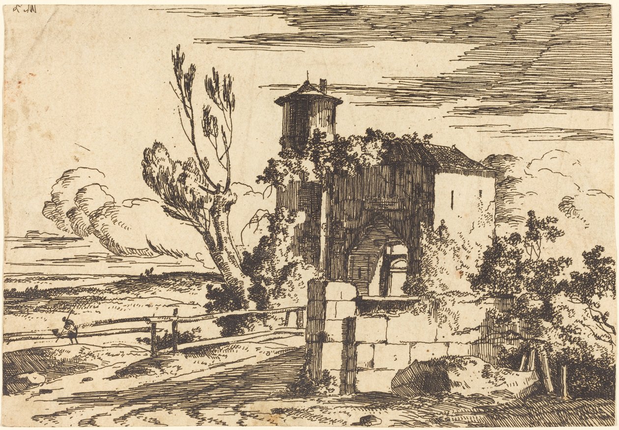 Monumentalne wejście autorstwa Louis Gabriel Moreau the Elder