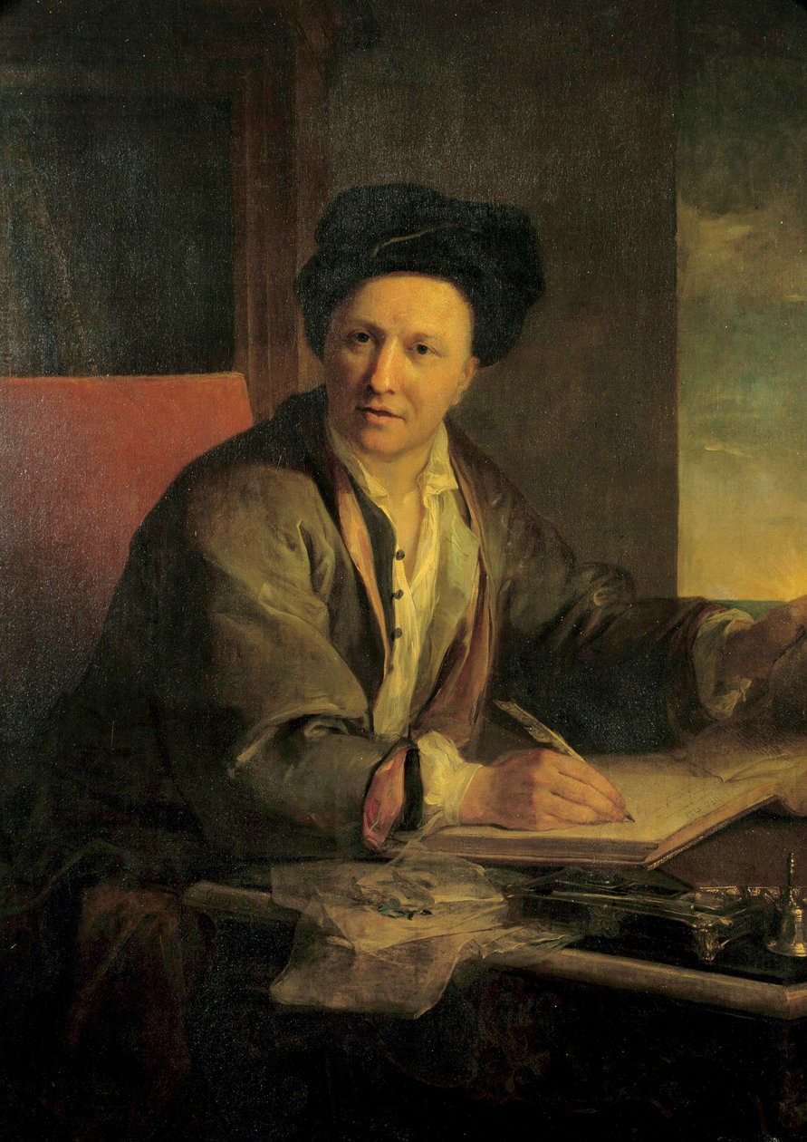 Portret Bernarda Le Bouyera (Le Bovier) autorstwa Fontenelle (1657-1757), francuskiego pisarza Obraz Louis Galloche (1670-1761) 1723 Nd. 1,2x0,9 m² autorstwa Louis Galloche