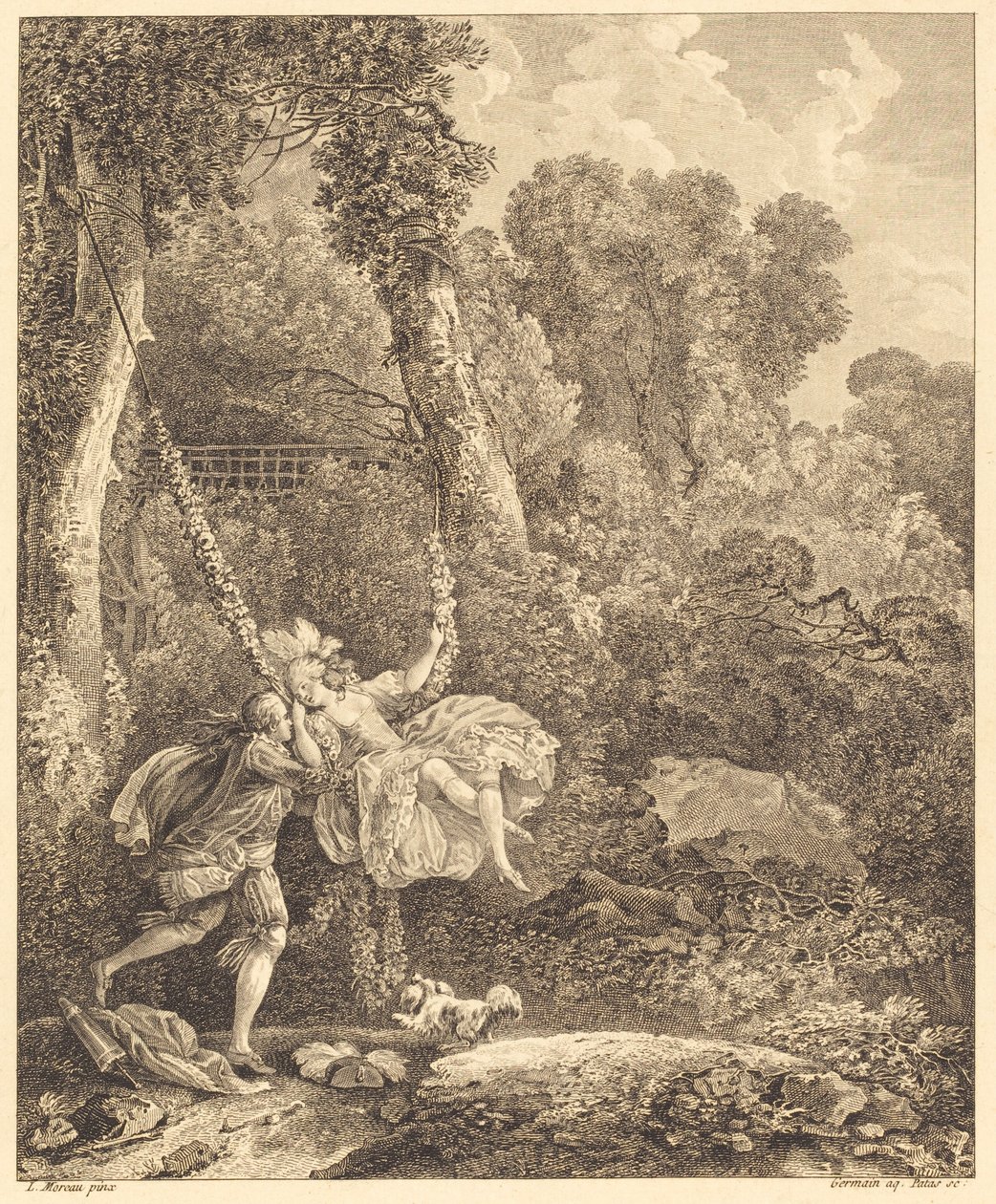 Grozi nam więcej niż jedno niebezpieczeństwo autorstwa Louis Germain and Charles Emmanuel Patas after Louis Gabriel Moreau