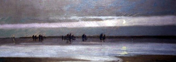 Powracająca flota rybacka z Carbis Bay, ok. 1904 (olej na płótnie) autorstwa Louis Grier