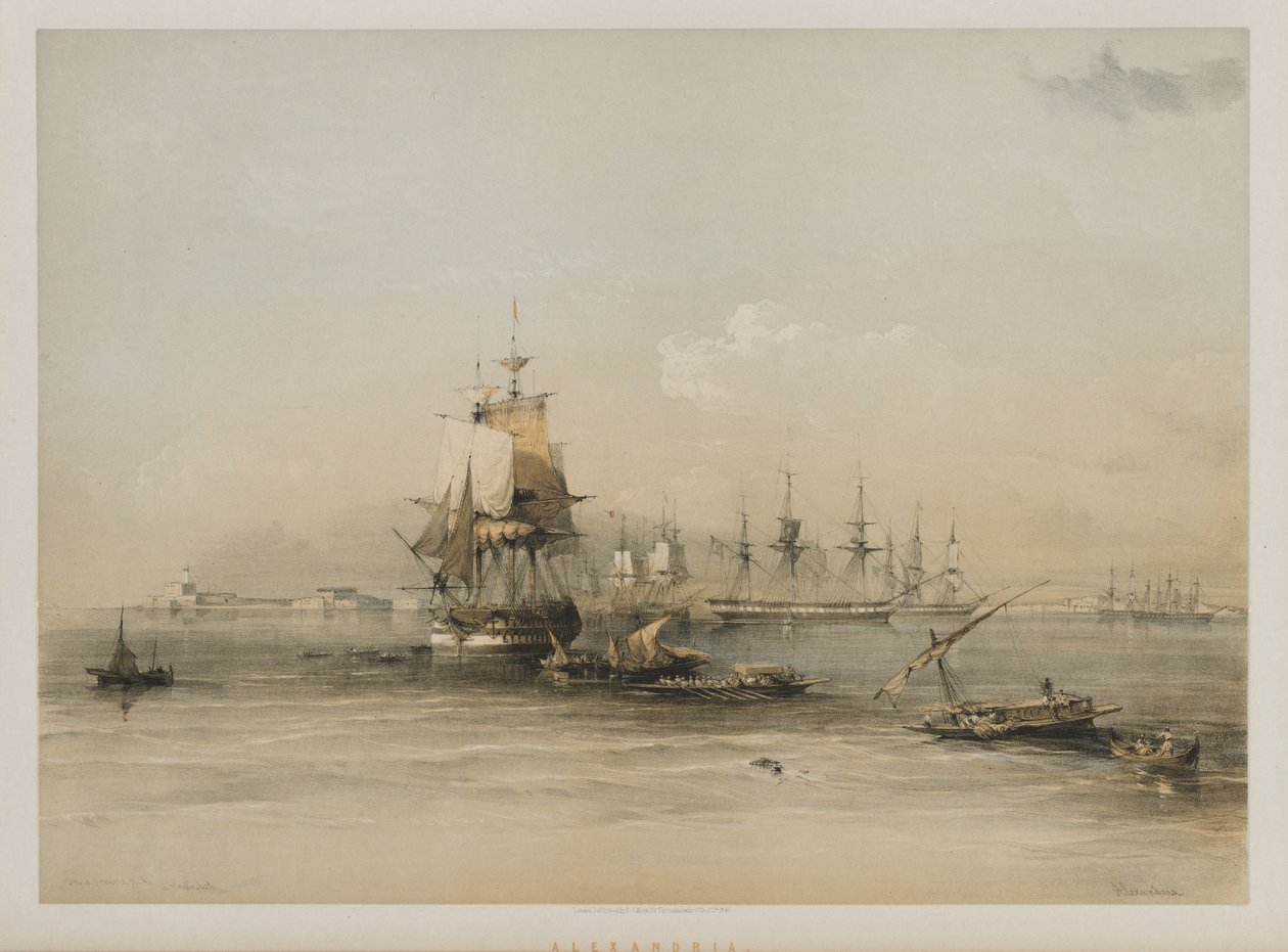 Egipt i Nubia, tom III: Aleksandria, 1848. autorstwa Louis Haghe