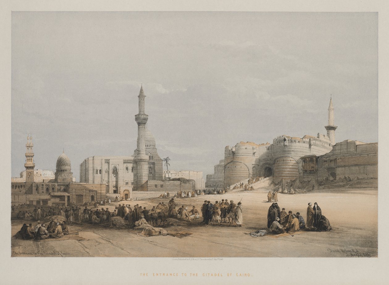 Egipt i Nubia, Tom III: Wejście do Cytadeli Kairskiej, 1849. autorstwa Louis Haghe