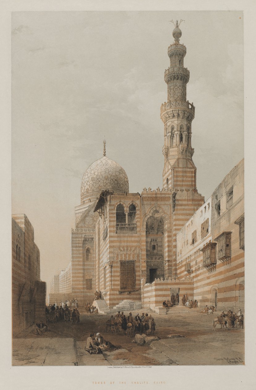 Egipt i Nubia, Tom III: Groby Kalifów, Kair, 1848. autorstwa Louis Haghe
