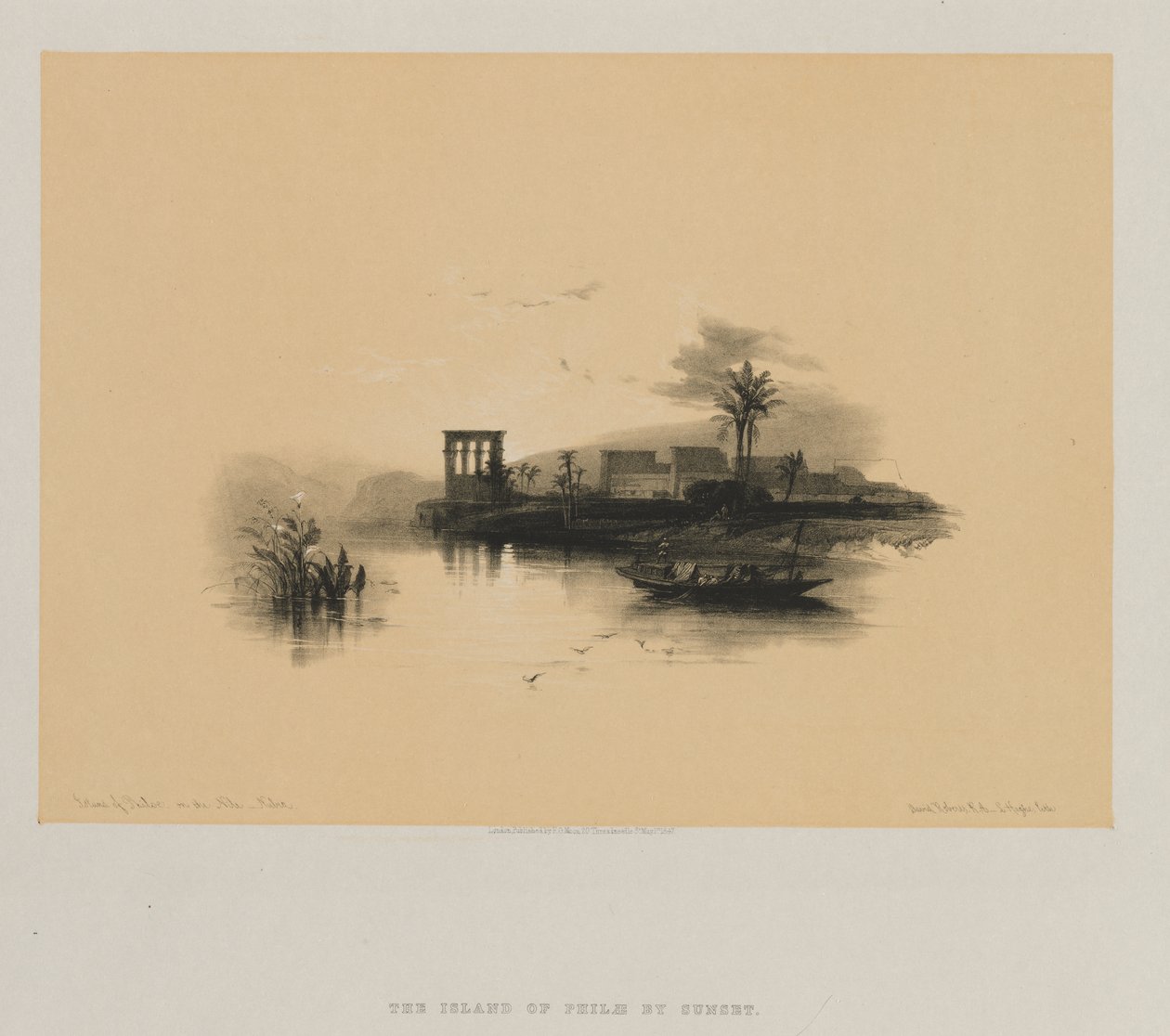 Egipt i Nubia, Tom II: Wyspa Philae, na Nilu, Nubia autorstwa Louis Haghe
