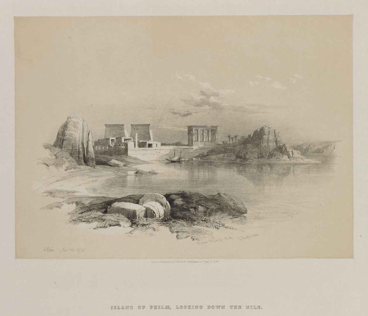 Egipt i Nubia, tom II: Philae autorstwa Louis Haghe