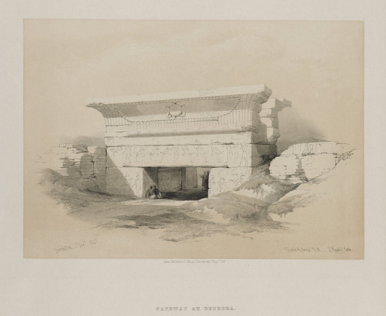 Egipt i Nubia, Tom I: Dendera autorstwa Louis Haghe