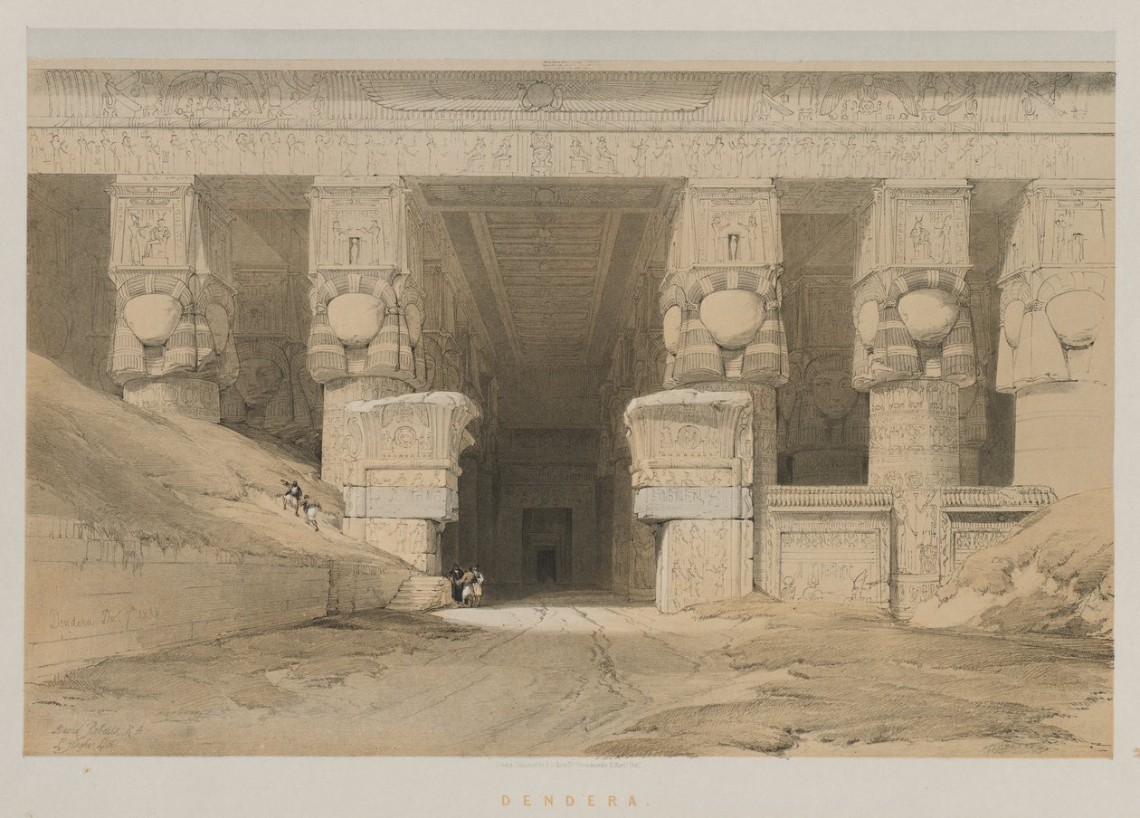 Egipt i Nubia, Tom I: Dendera autorstwa Louis Haghe