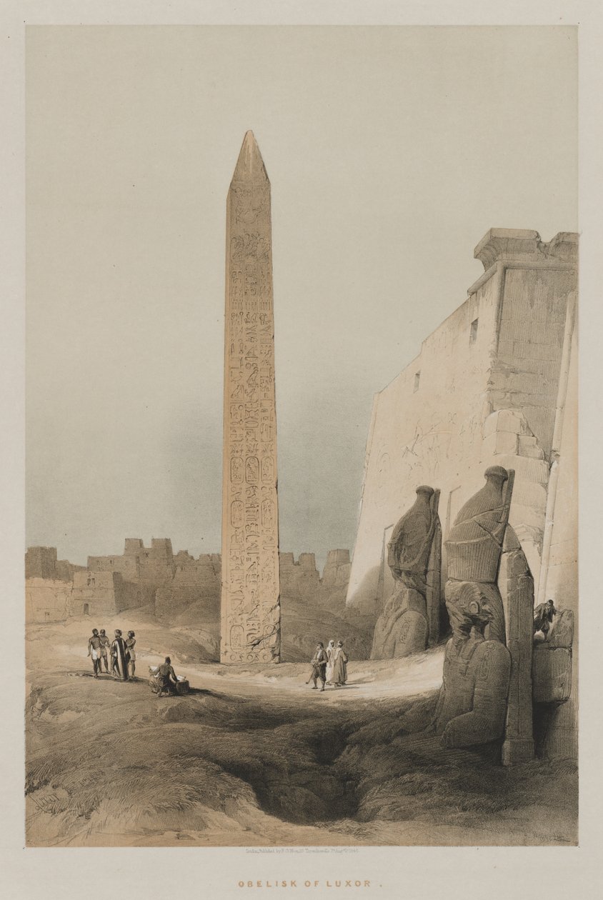Egipt i Nubia, Tom I: Luksor, 1846. autorstwa Louis Haghe