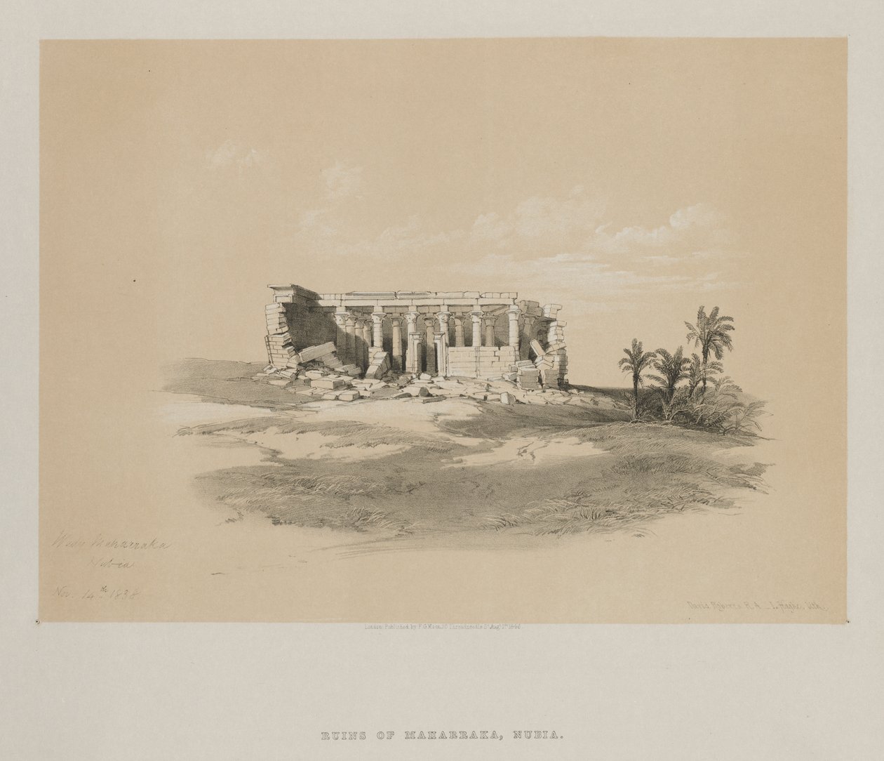 Egipt i Nubia, Tom I: Wady Maharraka, Nubia autorstwa Louis Haghe