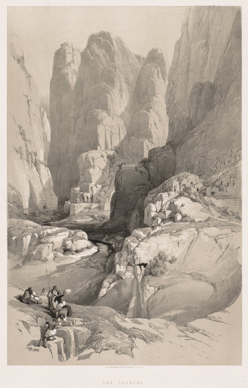 Ziemia Święta, Syria, Idumea, Arabia, Egipt i Nubia Cz. III: Wejście do Petry, 1842. autorstwa Louis Haghe