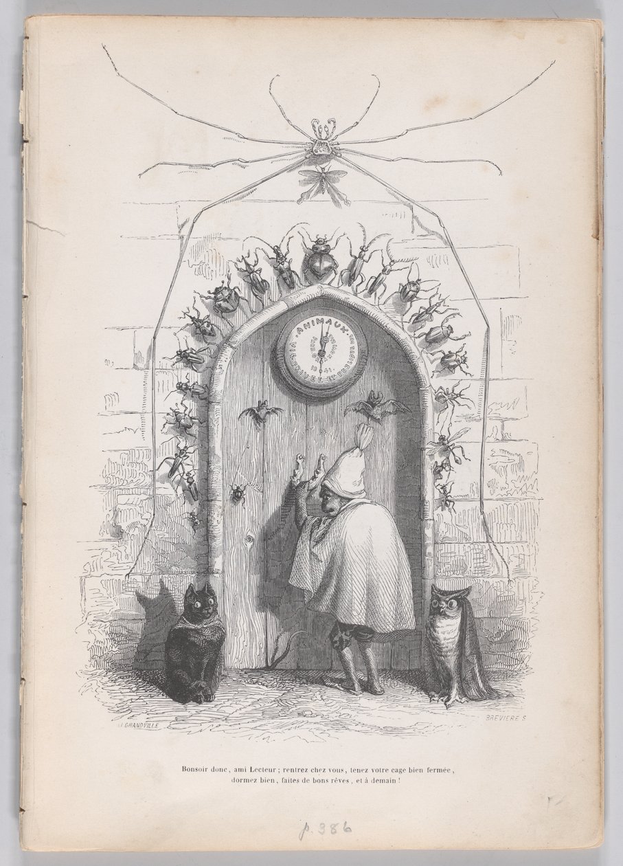 Dobry wieczór, przyjacielu Lecteur... ze Scen z prywatnego i publicznego L..., ca. 1837-47. autorstwa Louis Henri Brévière