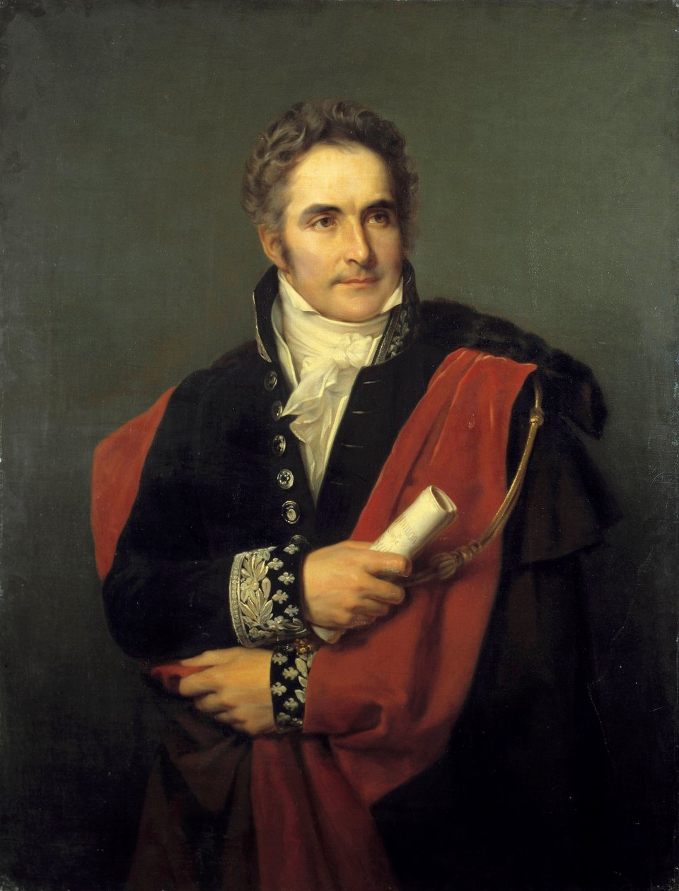 Portret Kazimierza Periera, ministra, przewodniczącego rady w 1831 r. Obraz Louisa Hersenta (1777-1860) XIX w. Ciemny. 1,65x0,90m. Wersal, muzeum zamkowe autorstwa Louis Hersent