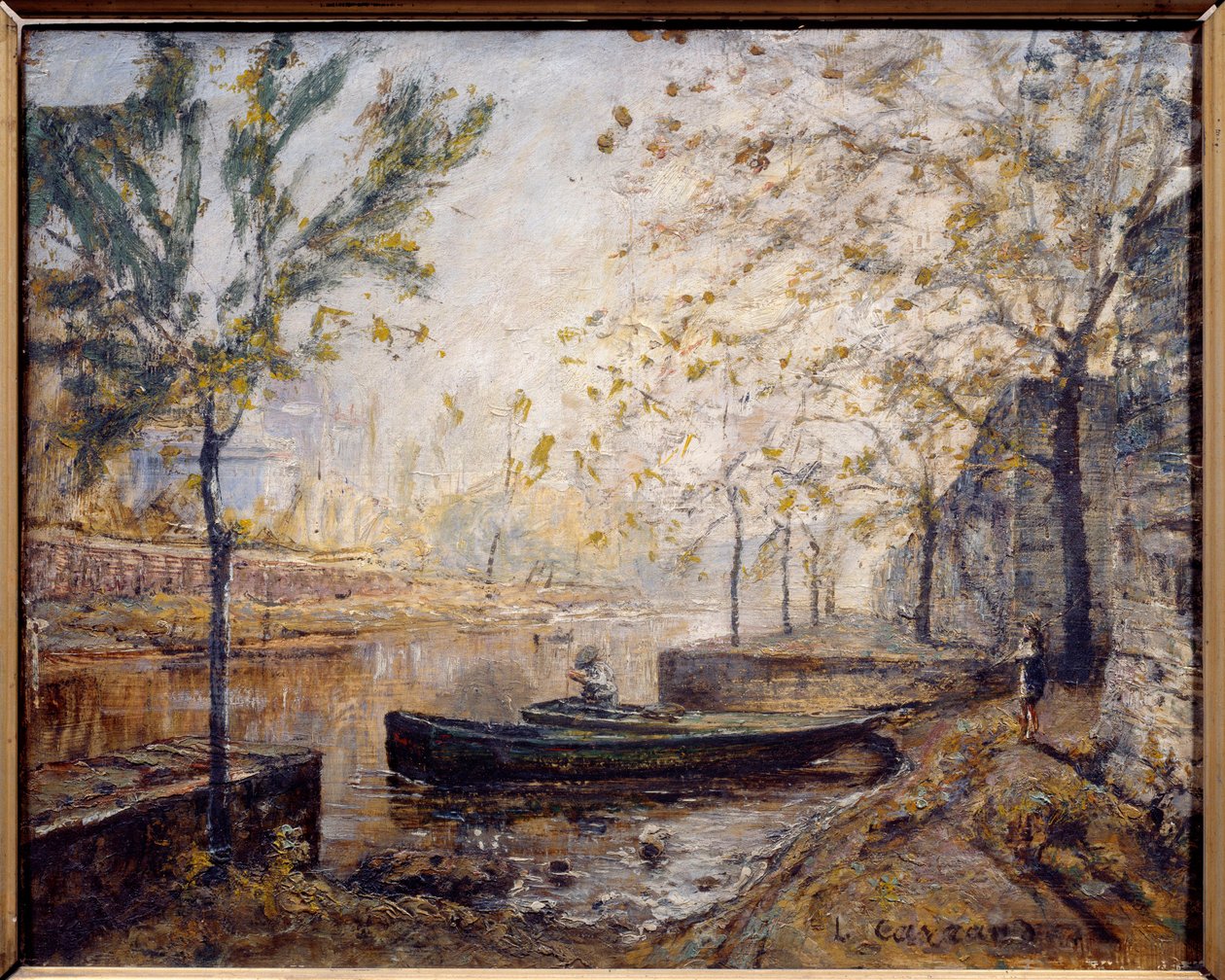 Nadrzecze. Obraz Louisa Carranda (1821-1899) autorstwa Louis Hilaire Carrand