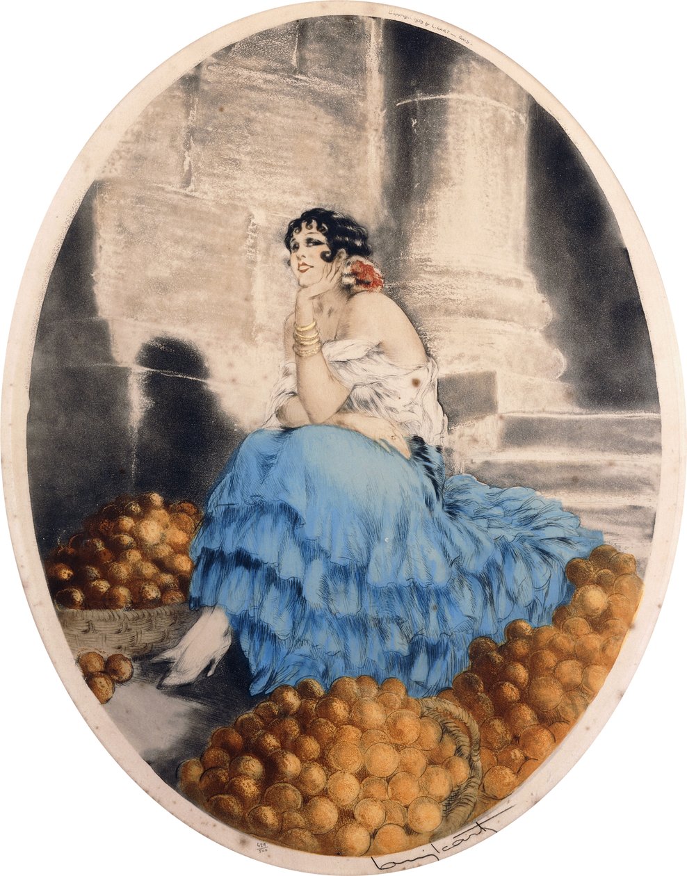 Pomarańczowy sprzedawca autorstwa Louis Icart
