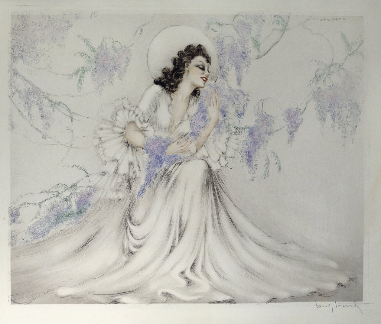 Glicynia autorstwa Louis Icart