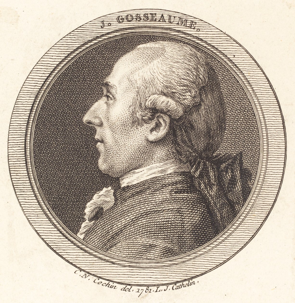 J. Gosseaume autorstwa Louis Jacques Cathelin after Charles Nicolas Cochin II