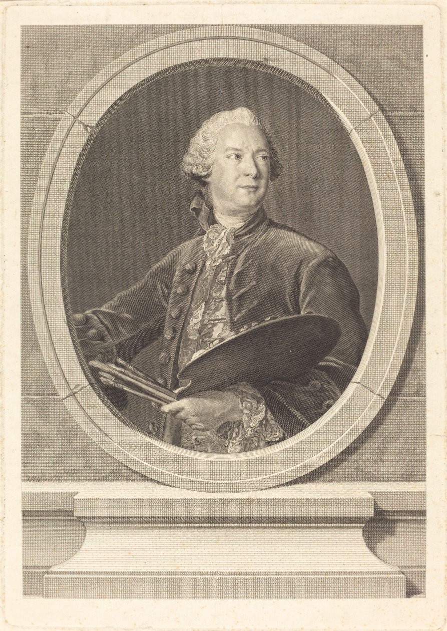 Louis Tocque autorstwa Louis Jacques Cathelin after Jean Marc Nattier