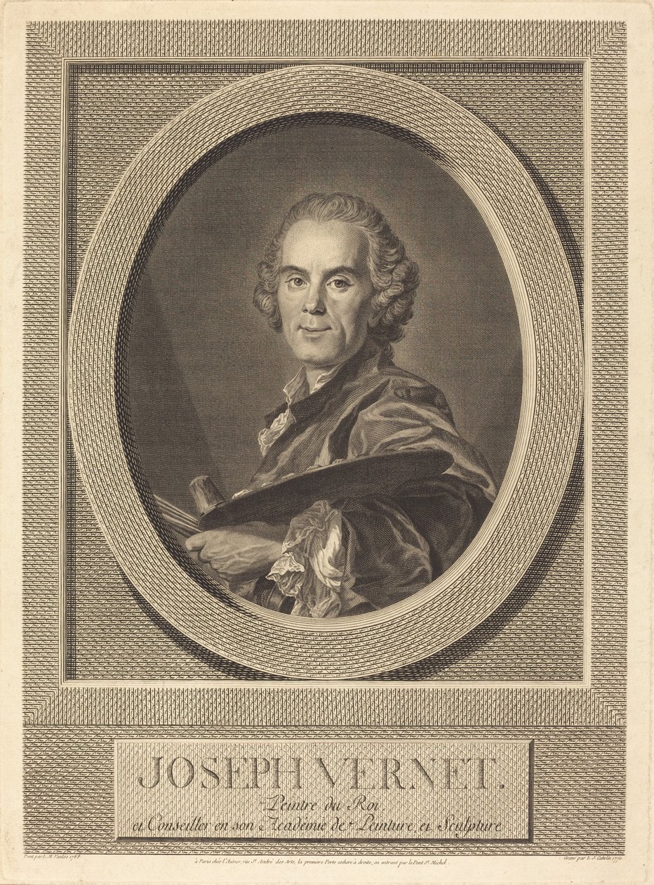 Józef Vernet autorstwa Louis Jacques Cathelin after Louis Michel Van Loo