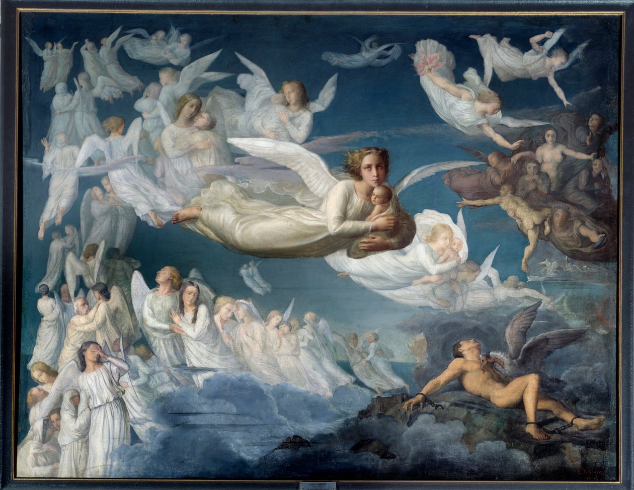 Poemat Duszy. Le passus des ames Malarstwo Louisa Janmota (1814-1892) autorstwa Louis Janmot