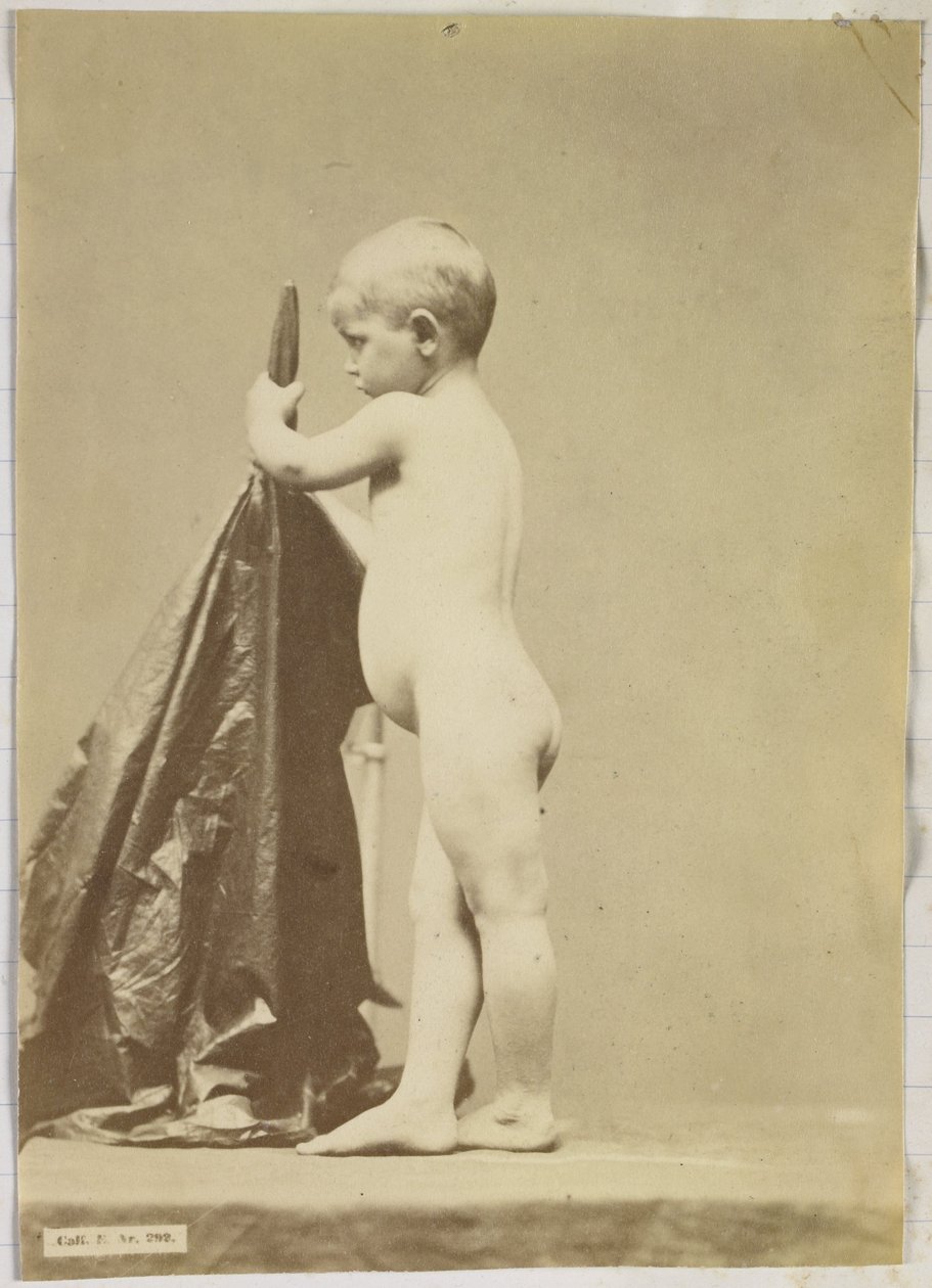 Studium nagiego dziecka widzianego z boku autorstwa Louis Jean Baptiste Igout (attributed to)