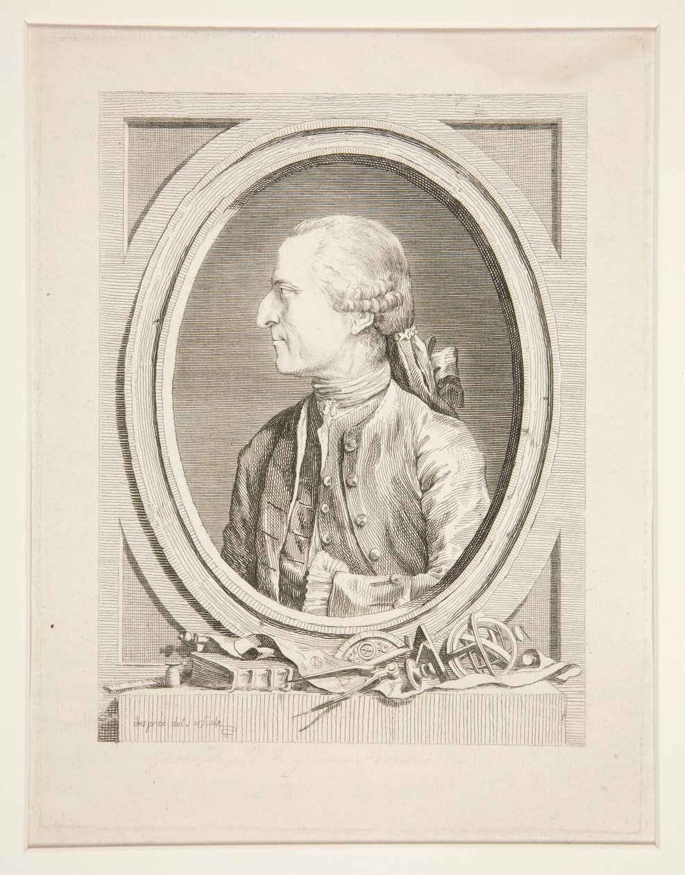 Portret Antoine de Ch?sie autorstwa Louis Jean Desprez