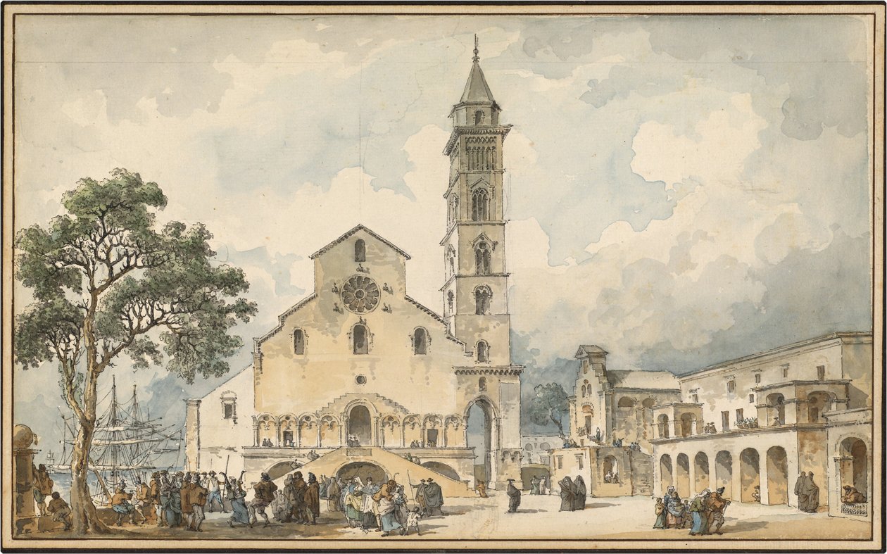 Katedra w Trani autorstwa Louis Jean Desprez