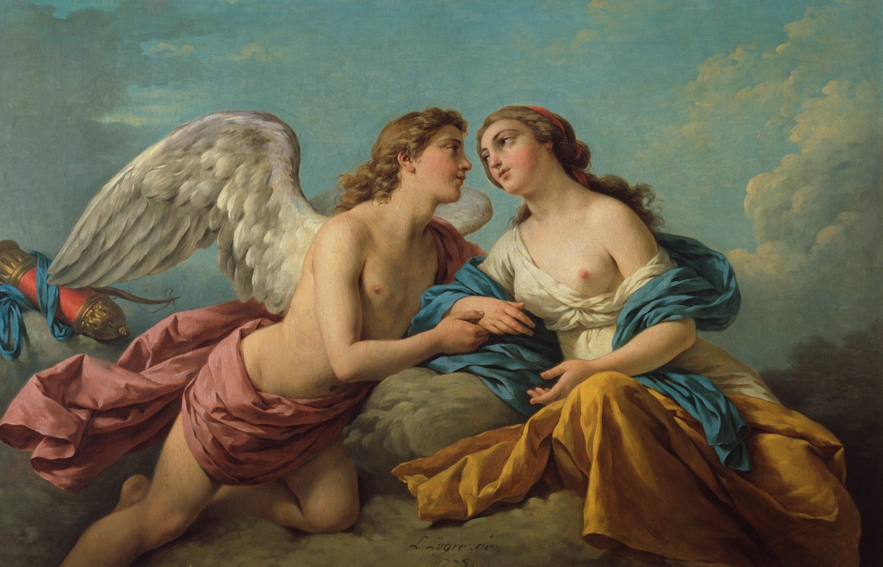 Alegoria dotyku autorstwa Louis Jean Francois I Lagrenee