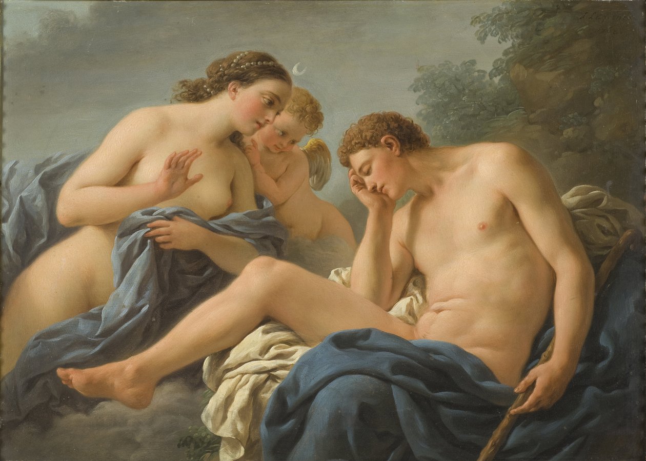 Diana i Endymion - Diana i Endymion, autorstwa Lagrenee, Louis Jean Francois, dit l