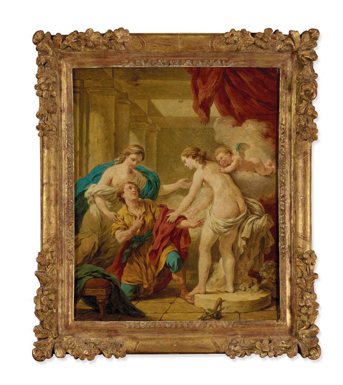 Pigmalion i Galatea (olej na płótnie) autorstwa Louis Jean Francois I Lagrenee