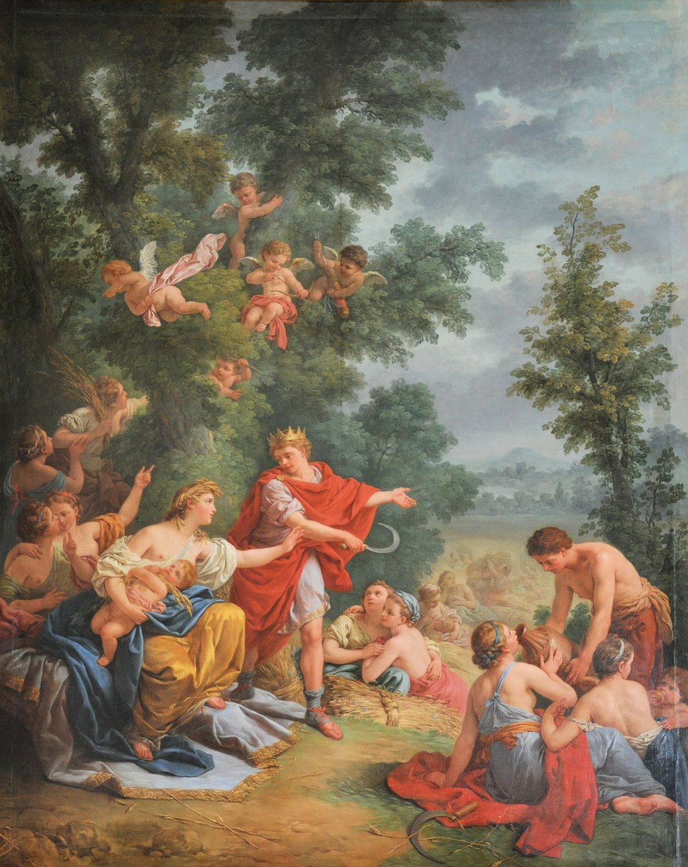 francuski: La moisson, ou Cérès et Triptolème The Harvest or Ceres and Triptolemos autorstwa Louis Jean François Lagrenée